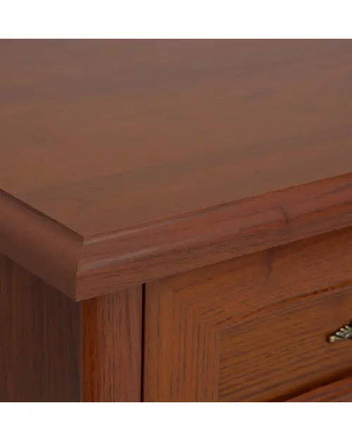 Cómoda Kent 101 cm con 2 puertas y 2 cajones castaño