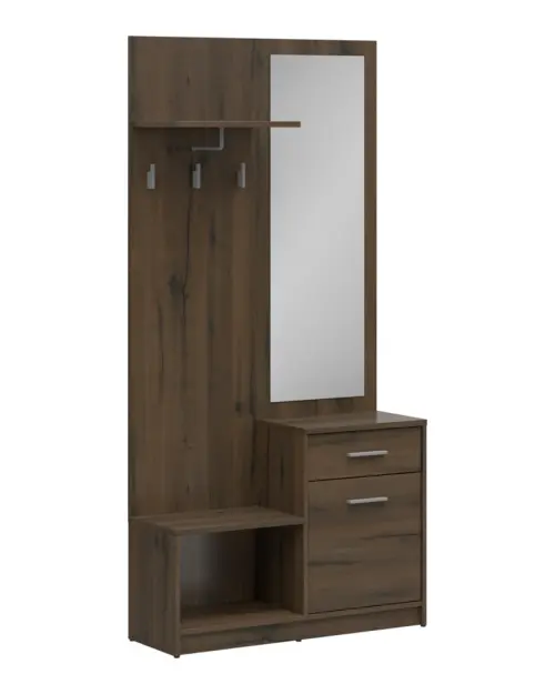 Conjunto de recibidor Nepo Plus 90 cm roble noble