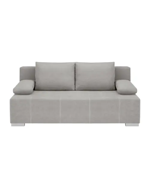 Sofá de tres plazas Street IV LUX 3DL convertible con contenedor gris