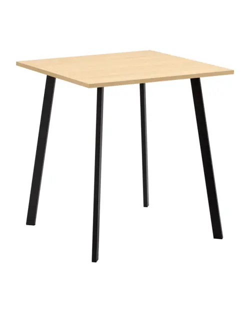 Стол Emil 70x70 дуб/черный