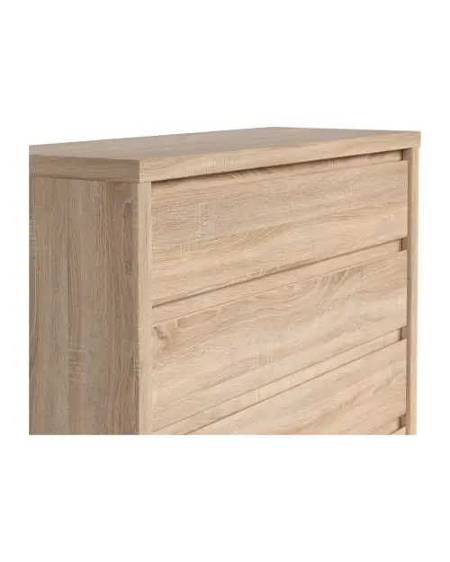 Cómoda Kaspian con 4 cajones roble sonoma