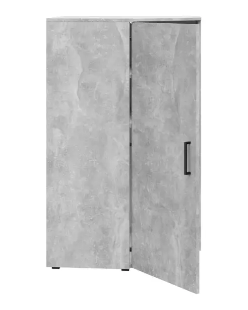 Estantería de esquina MultiDo 71,5x71,5 cm con puertas atelier claro