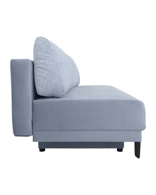 Sofá de tres plazas Sentila con cama y arcón gris