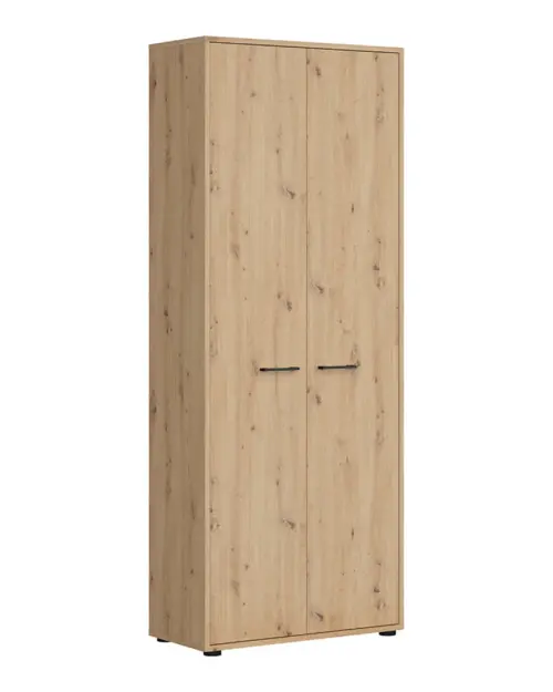 Estantería Space Office 80 cm con 2 puertas roble artisan