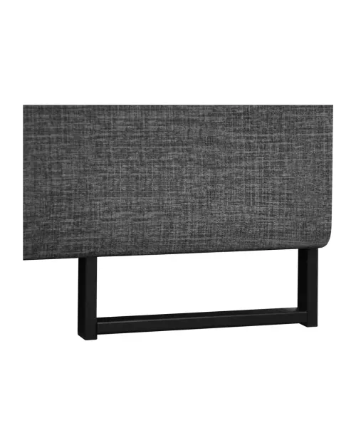 Угловой диван правосторонний Aragon раскладной с регулируемым подголовником и сиденьем серый