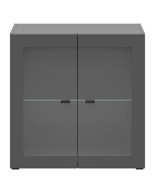 Vitrina System 64 de 2 puertas grafito