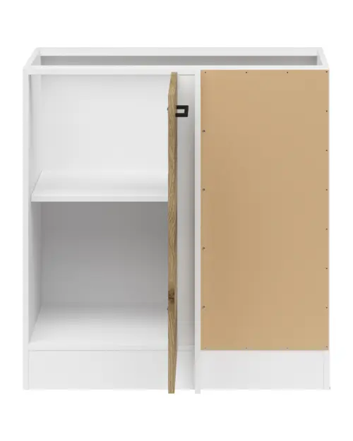 Armario de cocina inferior de esquina Junona Line derecha roble delano claro para rincón 100x60 cm
