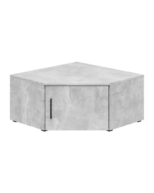 Estantería de esquina MultiDo 71,5x71,5 cm con puertas atelier claro