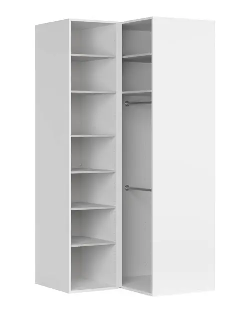 Armario modular de esquina Flex 120x118 cm blanco