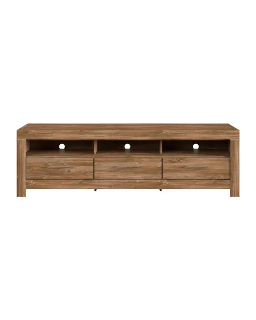 Mueble RTV Gent 200 cm con 3 cajones y estante roble stirling