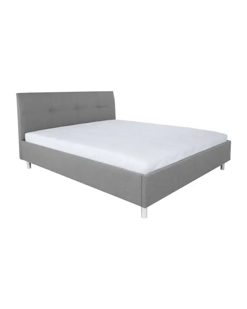 Cama tapizada Mala gris 160x200