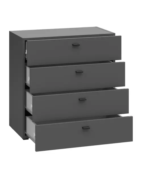 Cómoda System 64 con 4 cajones grafito