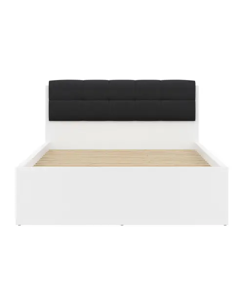 Panel tapizado para cama Tetrix 140 cm negro