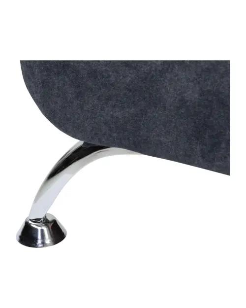 Three-seater sofa bed Daria III with storage velvet grey