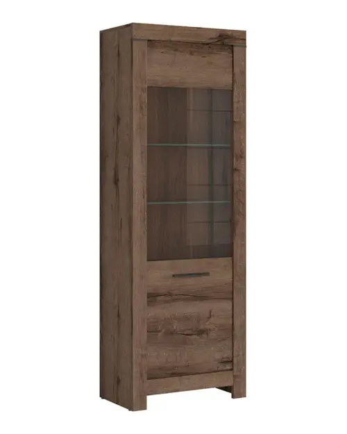 Vitrina Balin 68 cm con puerta roble monastery