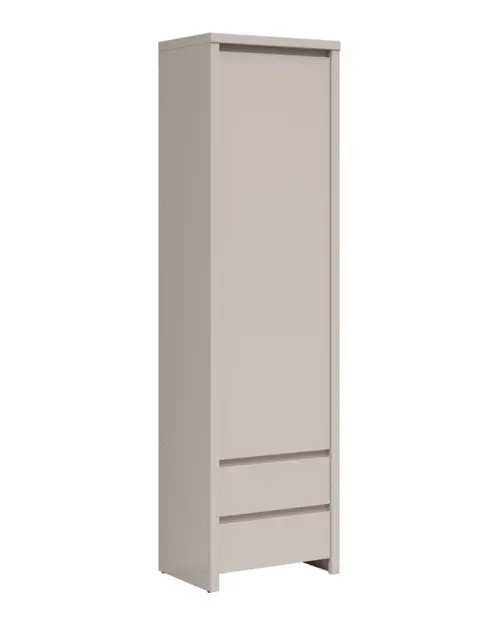 Estantería Kaspian 56 cm con puertas y 2 cajones cachemira