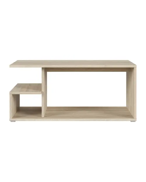 Mesa de centro Gato 100x50 con estante roble sonoma