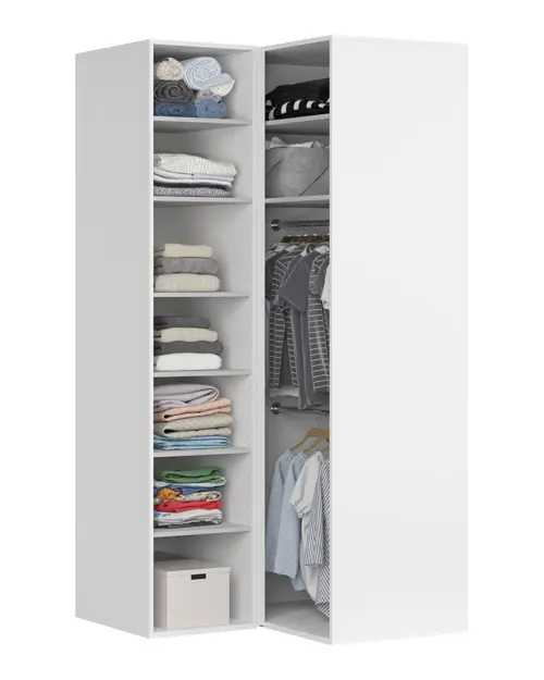 Armario modular de esquina Flex 120x118 cm blanco