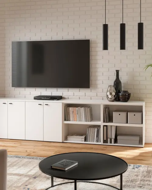 Armario System 64 con 2 puertas blanco