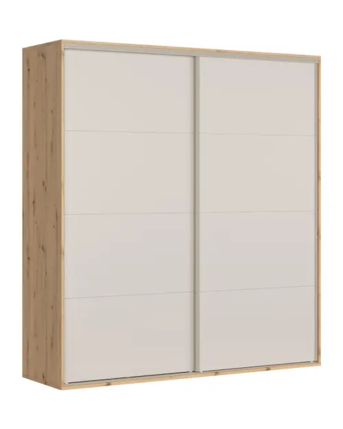 Sliding wardrobe Flex 220 cm artisan oak/cashmere
