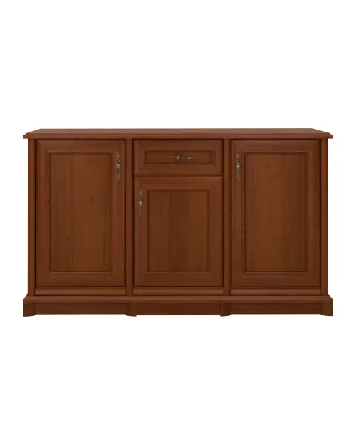 Cómoda Kent 154 cm con 3 puertas y un cajón castaño