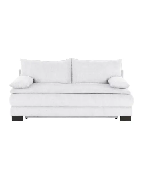 Трехместный раскладной диван Lindon с ящиком, шенилловый серый