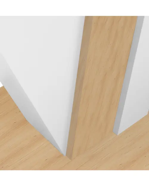 Extendable table Zatar 125/170x75 artisan oak/white