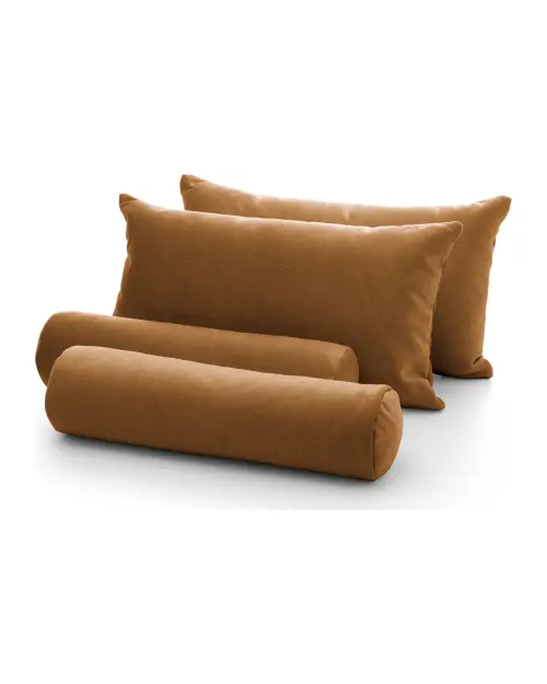 Zestaw brązowych poduszek do łóżka Joy