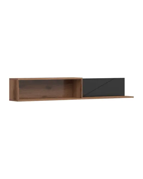 Estante de pared Forn 156 cm roble delano oscuro/negro