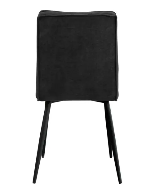 Silla tapizada Lena gris oscuro