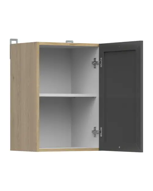 Armario de cocina superior Junona Line 40 cm con puerta izquierda/derecha roble bernstein/grafito