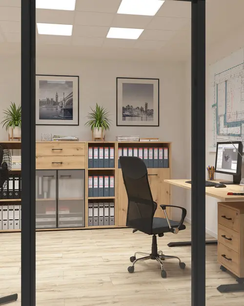 Escritorio Space Office 160 cm roble artisan