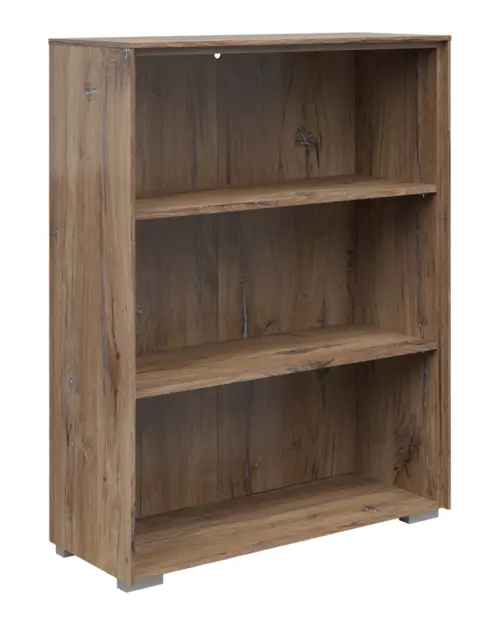 Estantería Nevada 81 cm con 2 estantes roble flagstaff oscuro