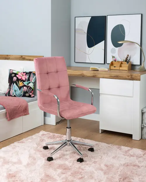 Escritorio Holten 130 cm con puerta y cajón roble wotan/blanco