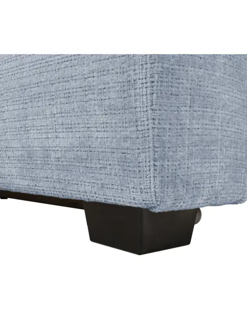 Угловой диван правосторонний Aguda раскладной с ящиком синий