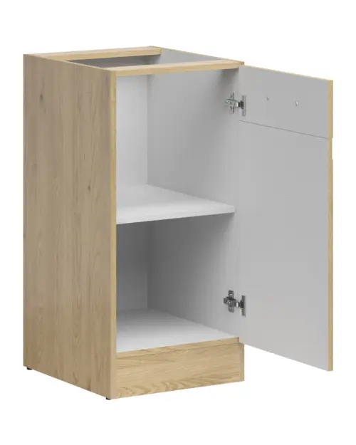 Mueble bajo de cocina Junona Line 40 cm derecha con puerta roble bernstein