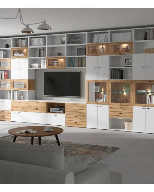 Cómoda System 64 con 2 cajones roble coast evoke