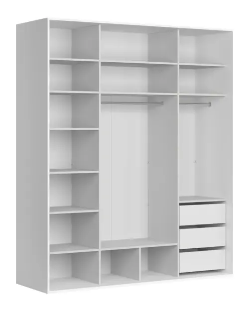 Szafa przesuwna Flex 200 cm z lustrem biały/kaszmir