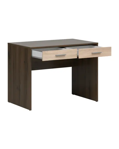 Escritorio Nepo Plus 100 cm con 2 cajones roble noble/roble sonoma