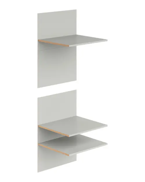 Estantes adicionales Milino grises para armario de frigorífico