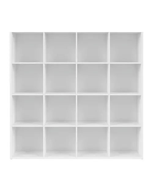 Estantería Nepo Plus 151 cm con 16 estantes blanco