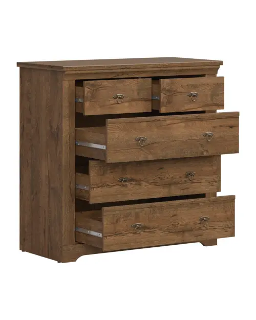 Patras 93 cm con 5 cajones roble april