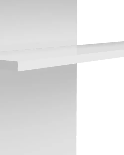 Estante de pared panel Assen 130 cm blanco brillo