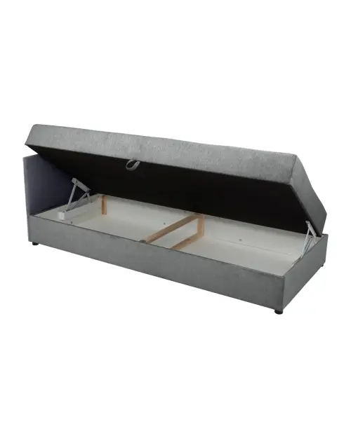 Sofá cama Kelo con arcón gris