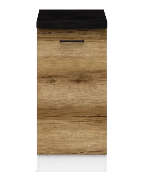 Mueble bajo de cocina Junona Line 40 cm izquierdo roble delano claro con encimera