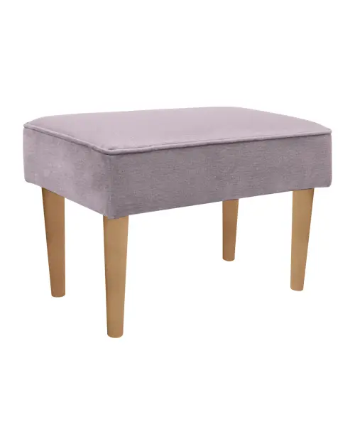 Puf Milo de terciopelo morado