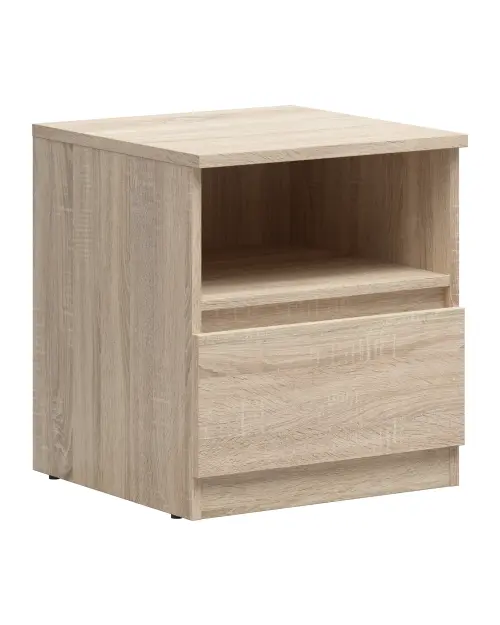 Mesita de noche Tetrix 45 cm con cajón roble sonoma