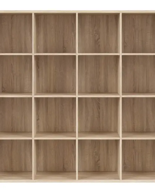 Estantería Nepo Plus 151 cm con 16 estantes roble sonoma