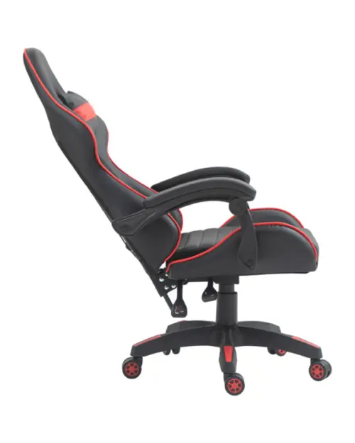 Silla gaming X-Play con cojines negro-roja