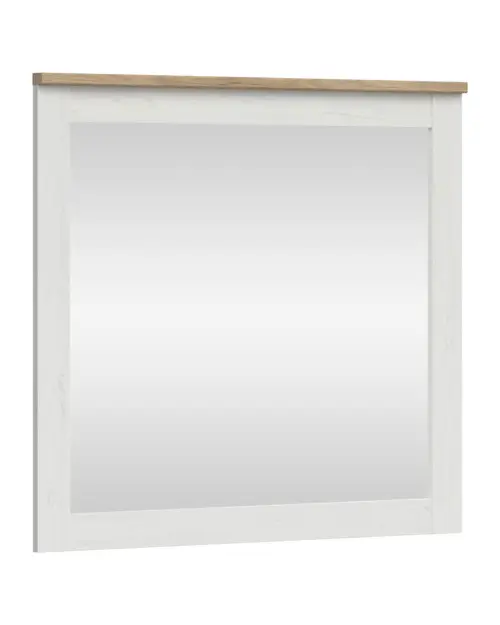 Espejo de pared Loksa 90,5x96 cm blanco
